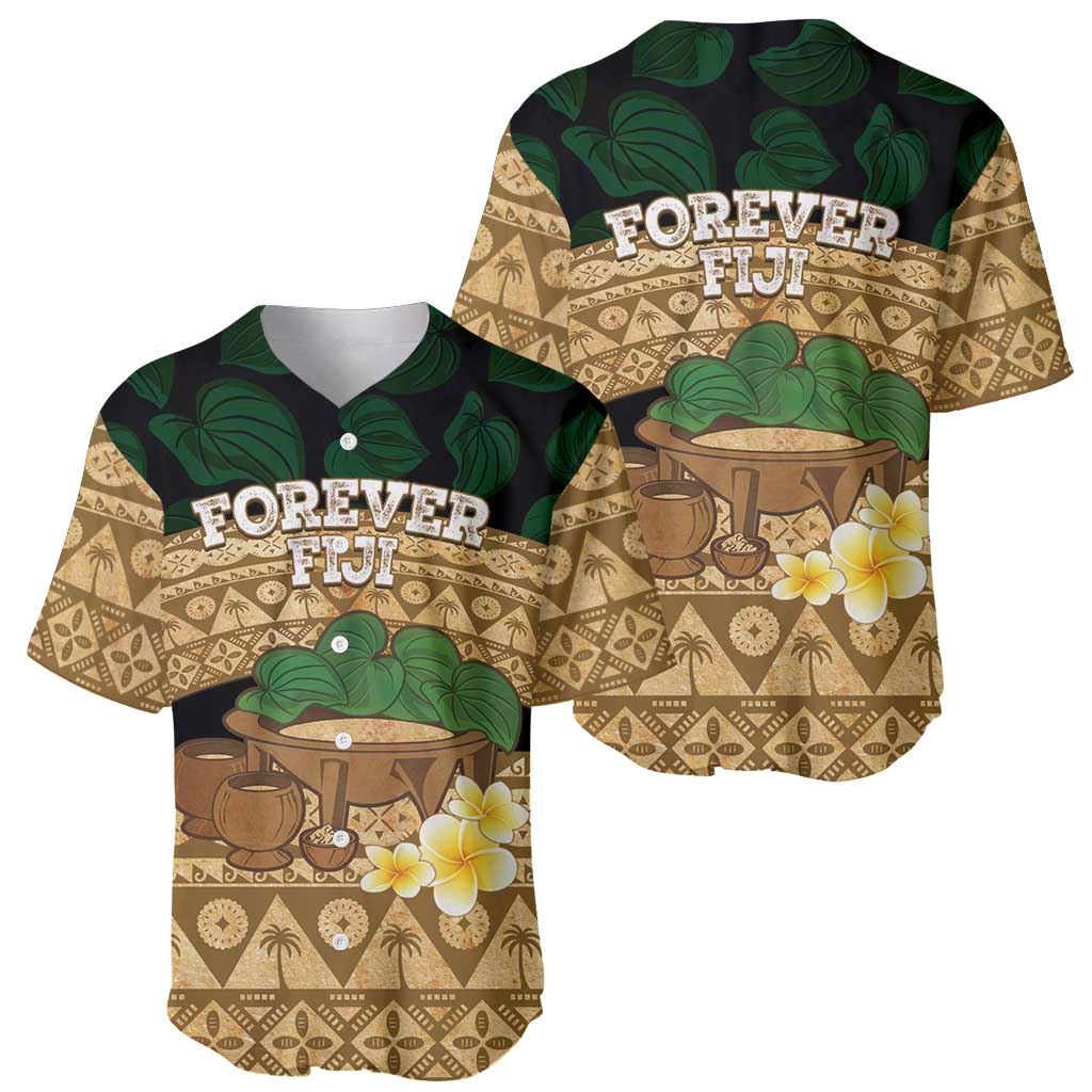 Bula Fiji Kava Bowl Baseball Jersey Fijian Tapa Cloth Vintage Vibe LT14 - Polynesian Pride