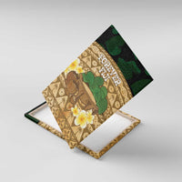 Bula Fiji Kava Bowl Canvas Wall Art Fijian Tapa Cloth Vintage Vibe LT14 With Frame Brown - Polynesian Pride