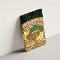 Bula Fiji Kava Bowl Canvas Wall Art Fijian Tapa Cloth Vintage Vibe LT14 - Polynesian Pride