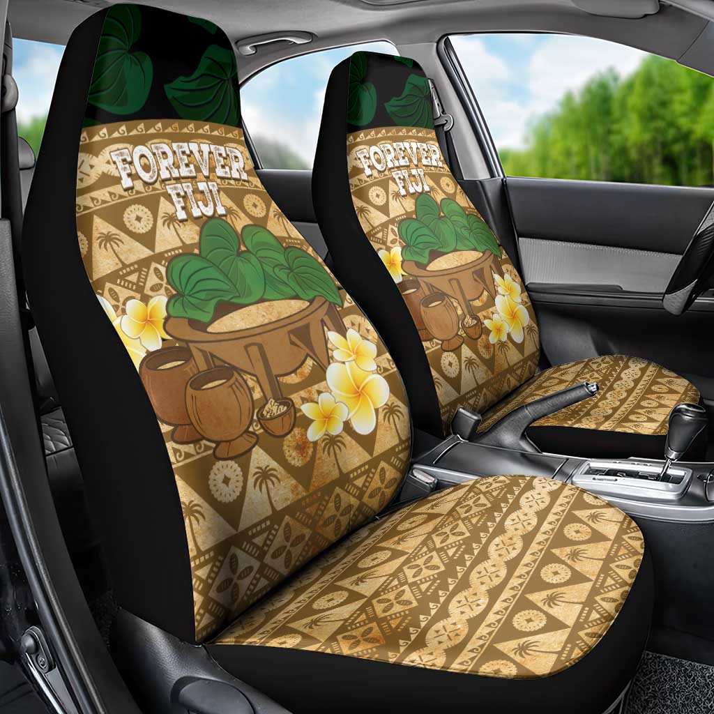 Bula Fiji Kava Bowl Car Seat Cover Fijian Tapa Cloth Vintage Vibe LT14 - Polynesian Pride