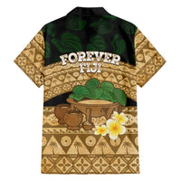 Bula Fiji Kava Bowl Family Matching Summer Maxi Dress and Hawaiian Shirt Fijian Tapa Cloth Vintage Vibe LT14 - Polynesian Pride