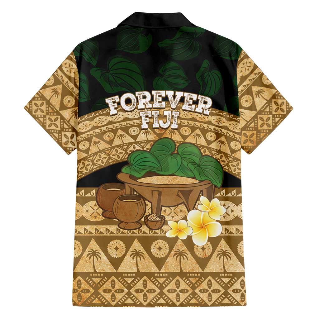Bula Fiji Kava Bowl Family Matching Tank Maxi Dress and Hawaiian Shirt Fijian Tapa Cloth Vintage Vibe LT14 - Polynesian Pride