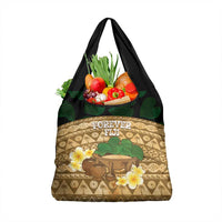 Bula Fiji Kava Bowl Grocery Bag Fijian Tapa Cloth Vintage Vibe LT14 1-pack One Size Brown - Polynesian Pride