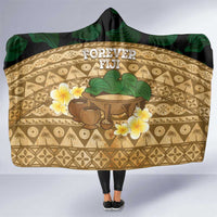 Bula Fiji Kava Bowl Hooded Blanket Fijian Tapa Cloth Vintage Vibe LT14 One Size Brown - Polynesian Pride