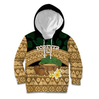Bula Fiji Kava Bowl Kid Hoodie Fijian Tapa Cloth Vintage Vibe LT14 Hoodie Brown - Polynesian Pride