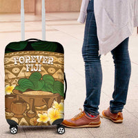 Bula Fiji Kava Bowl Luggage Cover Fijian Tapa Cloth Vintage Vibe LT14 Brown - Polynesian Pride