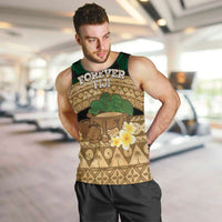 Bula Fiji Kava Bowl Men Tank Top Fijian Tapa Cloth Vintage Vibe LT14 Brown - Polynesian Pride