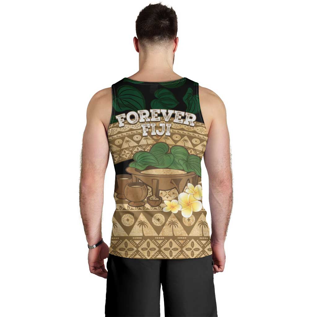 Bula Fiji Kava Bowl Men Tank Top Fijian Tapa Cloth Vintage Vibe LT14 - Polynesian Pride