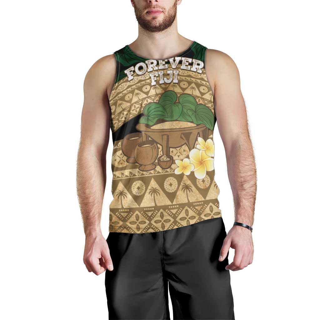 Bula Fiji Kava Bowl Men Tank Top Fijian Tapa Cloth Vintage Vibe LT14 - Polynesian Pride