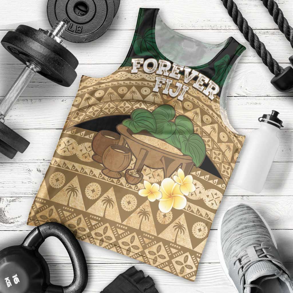 Bula Fiji Kava Bowl Men Tank Top Fijian Tapa Cloth Vintage Vibe LT14 - Polynesian Pride
