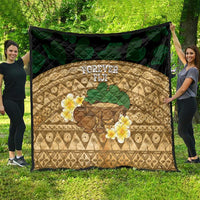 Bula Fiji Kava Bowl Quilt Fijian Tapa Cloth Vintage Vibe LT14 - Polynesian Pride