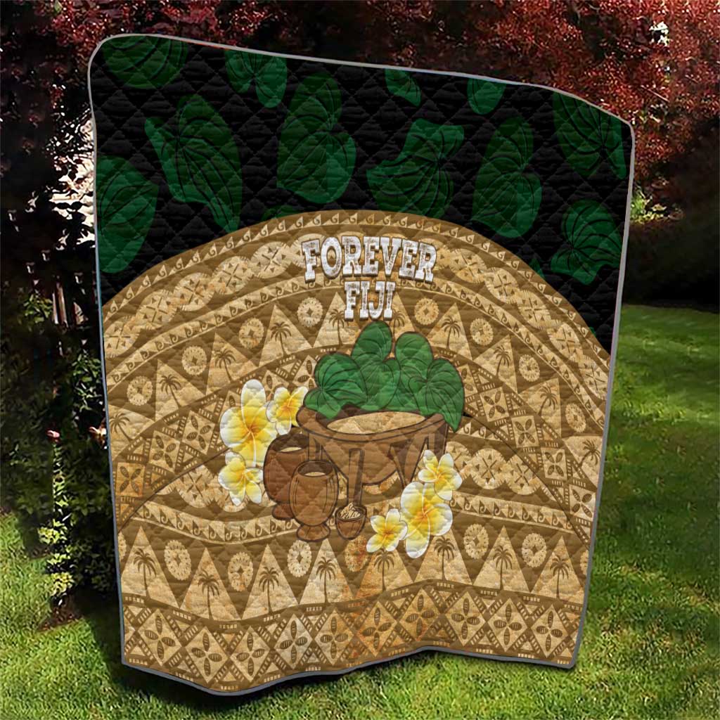 Bula Fiji Kava Bowl Quilt Fijian Tapa Cloth Vintage Vibe LT14 - Polynesian Pride