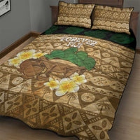 Bula Fiji Kava Bowl Quilt Bed Set Fijian Tapa Cloth Vintage Vibe LT14 - Polynesian Pride