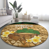 Bula Fiji Kava Bowl Round Carpet Fijian Tapa Cloth Vintage Vibe LT14 - Polynesian Pride