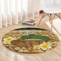 Bula Fiji Kava Bowl Round Carpet Fijian Tapa Cloth Vintage Vibe LT14 - Polynesian Pride