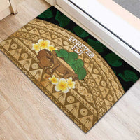 Bula Fiji Kava Bowl Rubber Doormat Fijian Tapa Cloth Vintage Vibe LT14 - Polynesian Pride