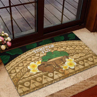 Bula Fiji Kava Bowl Rubber Doormat Fijian Tapa Cloth Vintage Vibe LT14 - Polynesian Pride