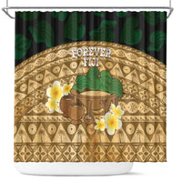 Bula Fiji Kava Bowl Shower Curtain Fijian Tapa Cloth Vintage Vibe LT14 Brown - Polynesian Pride