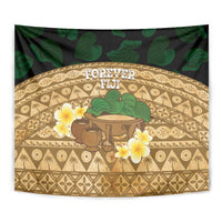 Bula Fiji Kava Bowl Tapestry Fijian Tapa Cloth Vintage Vibe LT14 - Polynesian Pride