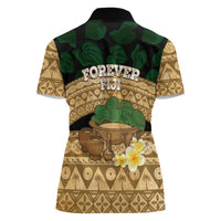 Bula Fiji Kava Bowl Women Polo Shirt Fijian Tapa Cloth Vintage Vibe LT14 - Polynesian Pride