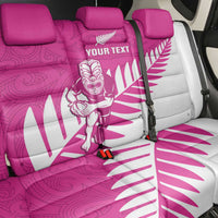 New Zealand Silver Fern Rugby Custom Back Car Seat Cover Go All Black Maori Pink Version LT14 - Polynesian Pride