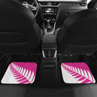 New Zealand Silver Fern Rugby Custom Car Mats Go All Black Maori Pink Version