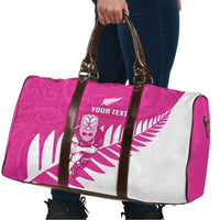 New Zealand Silver Fern Rugby Custom Travel Bag Go All Black Maori Pink Version LT14 - Polynesian Pride