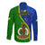 Vanuatu Malampa Province Long Sleeve Button Shirt Turtle Sand Drawing Unique Tapa Pattern LT14 - Polynesian Pride