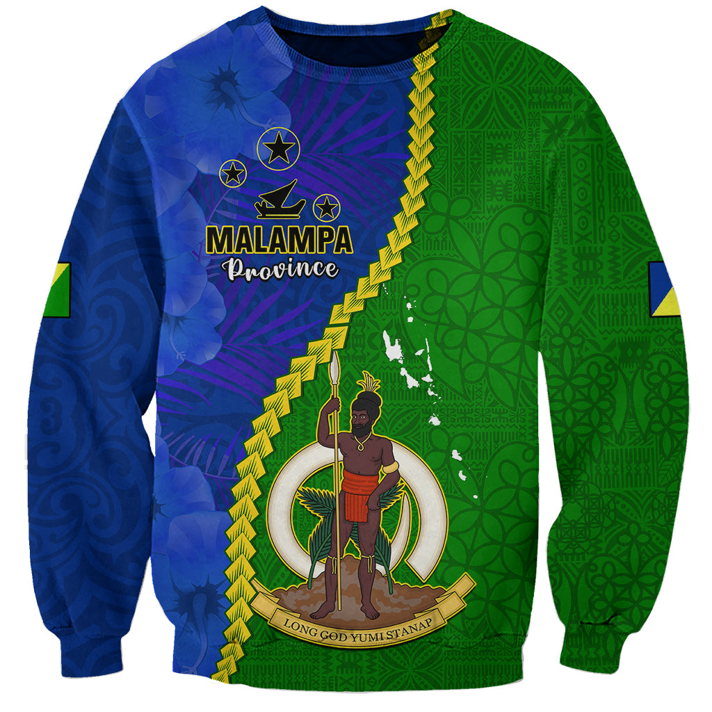 Vanuatu Malampa Province Sweatshirt Turtle Sand Drawing Unique Tapa Pattern LT14 Unisex Green - Polynesian Pride