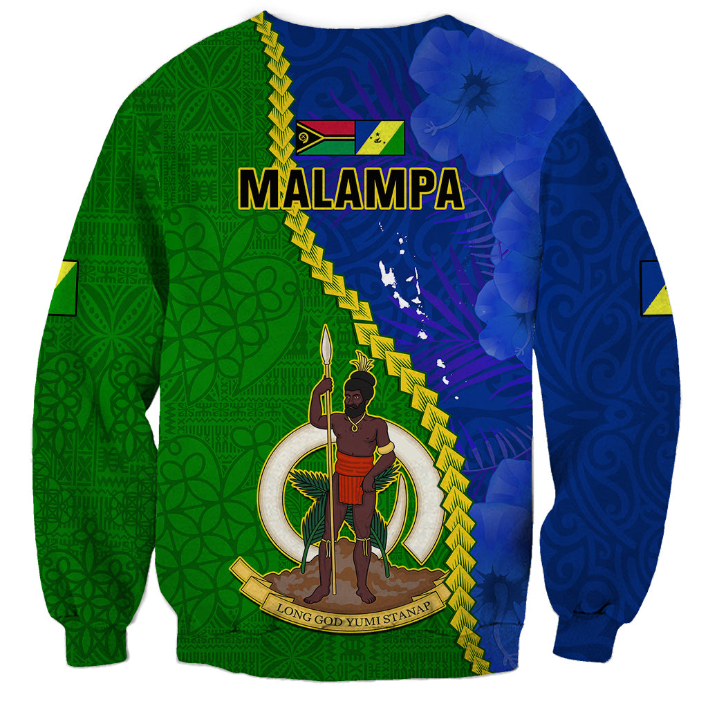 Vanuatu Malampa Province Sweatshirt Turtle Sand Drawing Unique Tapa Pattern LT14 - Polynesian Pride