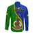 Personalised Vanuatu Malampa Province Long Sleeve Button Shirt Turtle Sand Drawing Unique Tapa Pattern LT14 - Polynesian Pride