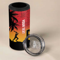 Custom Papua New Guinea Cricket 4 in 1 Can Cooler Tumbler PNG Barramundis LT14 - Polynesian Pride