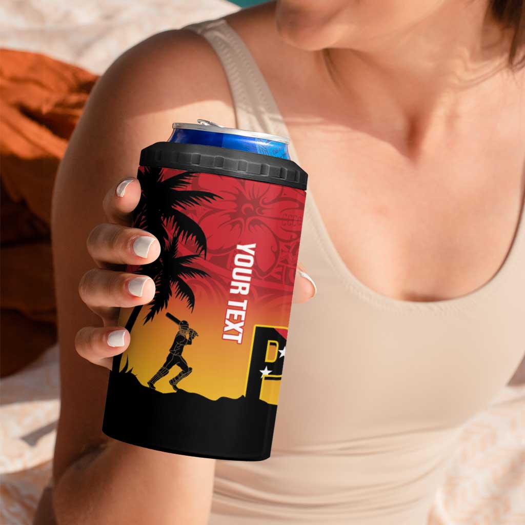 Custom Papua New Guinea Cricket 4 in 1 Can Cooler Tumbler PNG Barramundis LT14 - Polynesian Pride