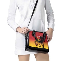 Custom Papua New Guinea Cricket Shoulder Handbag PNG Barramundis - Polynesian Pride