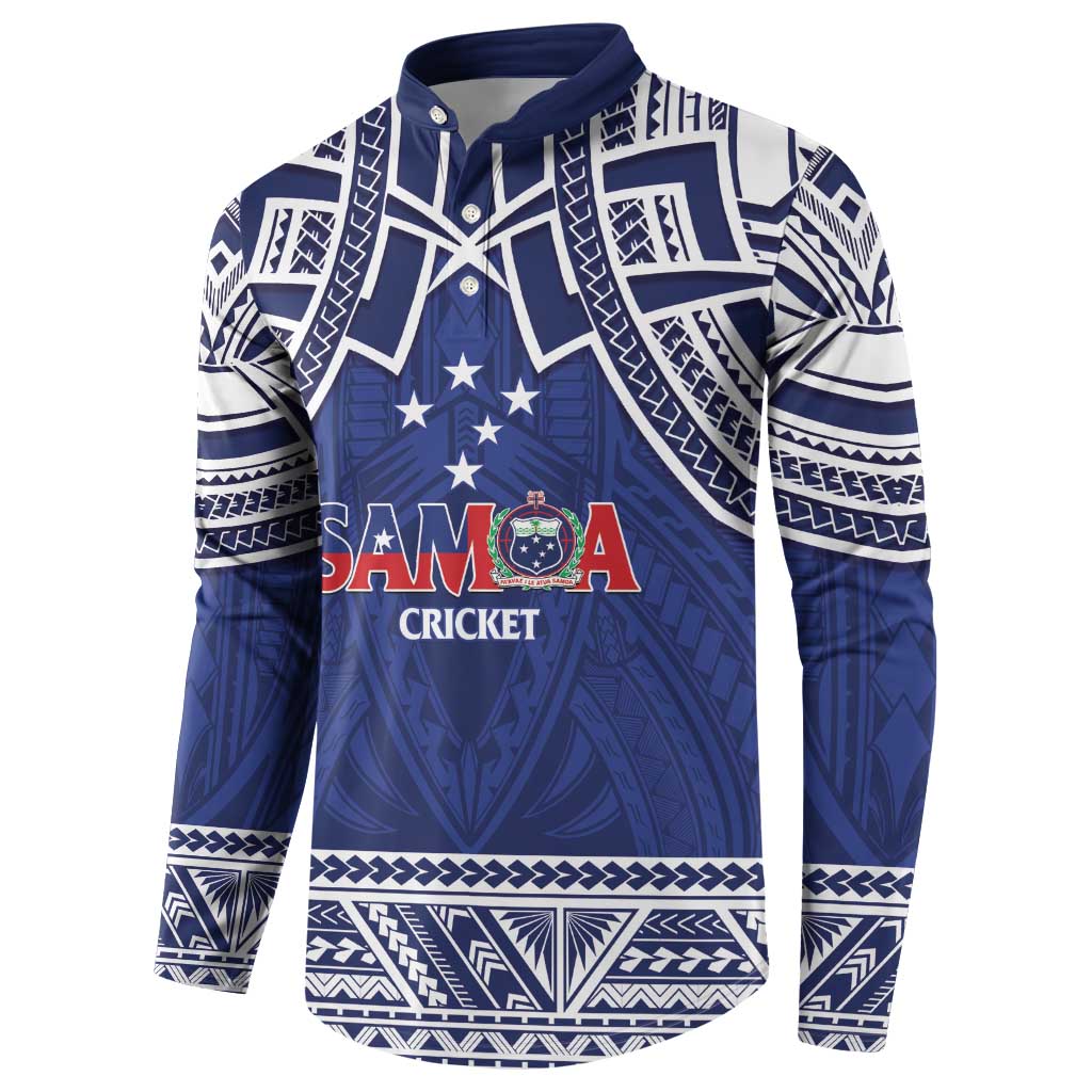 Custom Samoa Cricket Button Sweatshirt Go Champions Samoan - Polynesian Pride