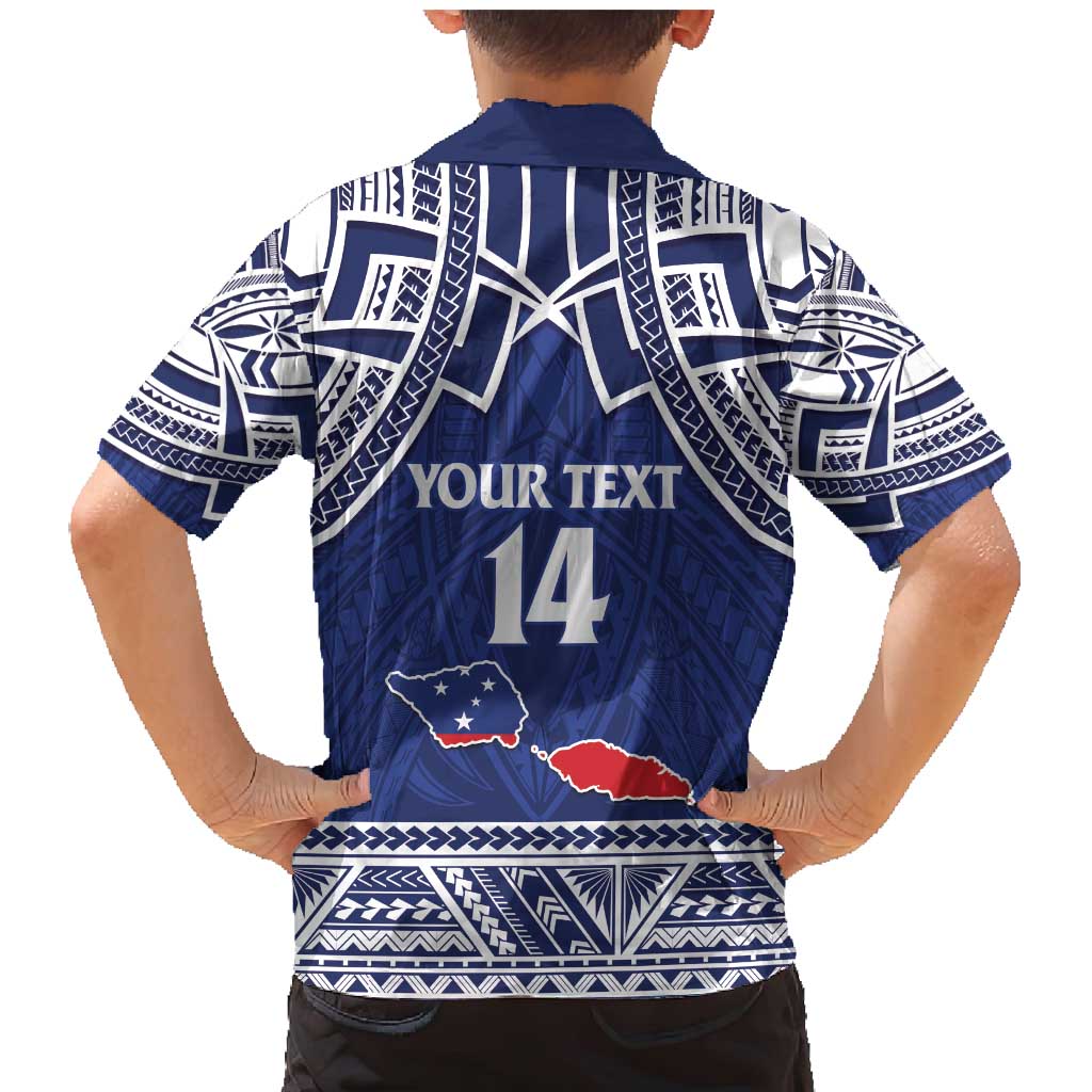 Custom Samoa Cricket Family Matching Mermaid Dress and Hawaiian Shirt Go Champions Samoan LT14 - Polynesian Pride