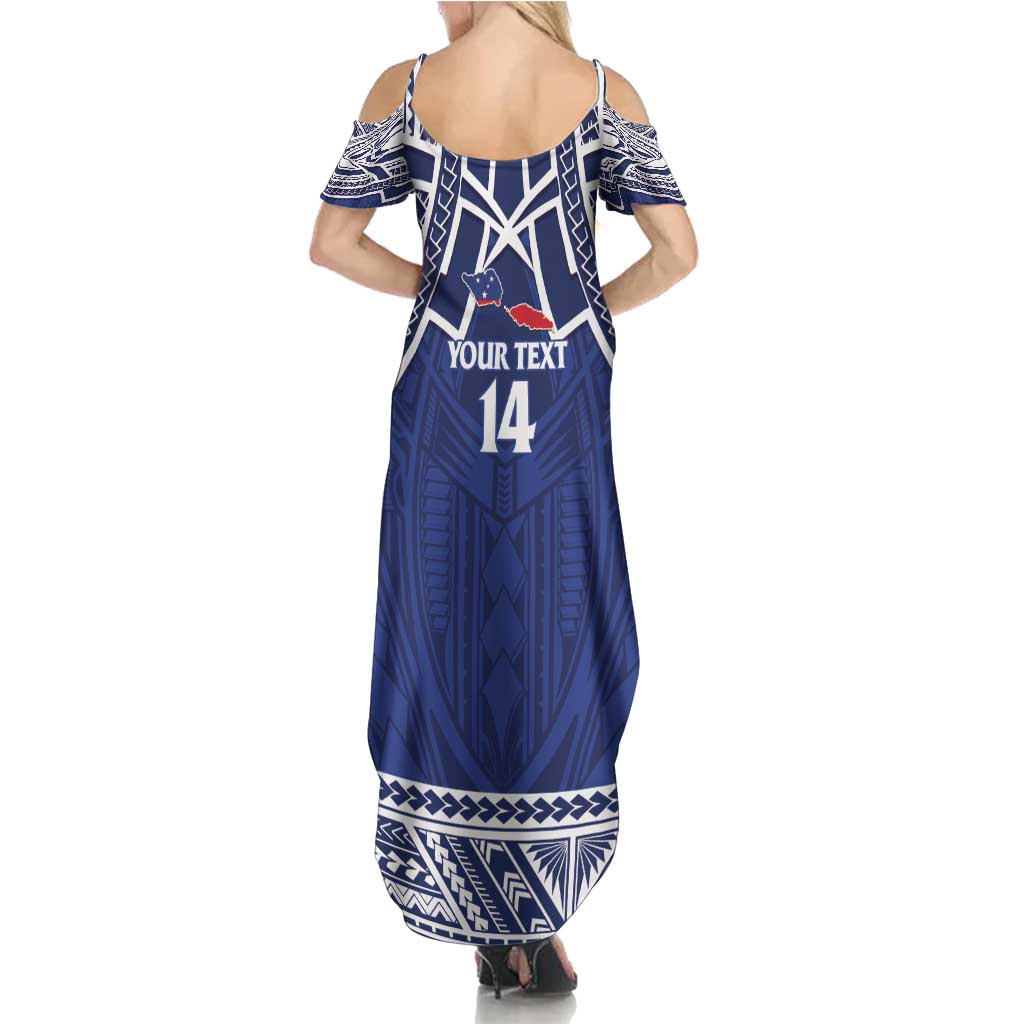 Custom Samoa Cricket Family Matching Summer Maxi Dress and Hawaiian Shirt Go Champions Samoan LT14 - Polynesian Pride