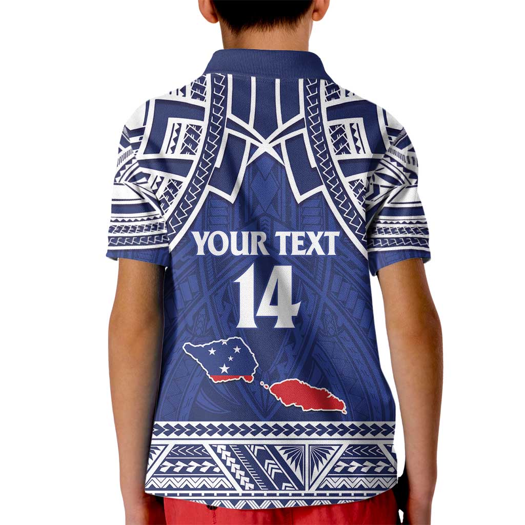 Custom Samoa Cricket Kid Polo Shirt Go Champions Samoan - Polynesian Pride