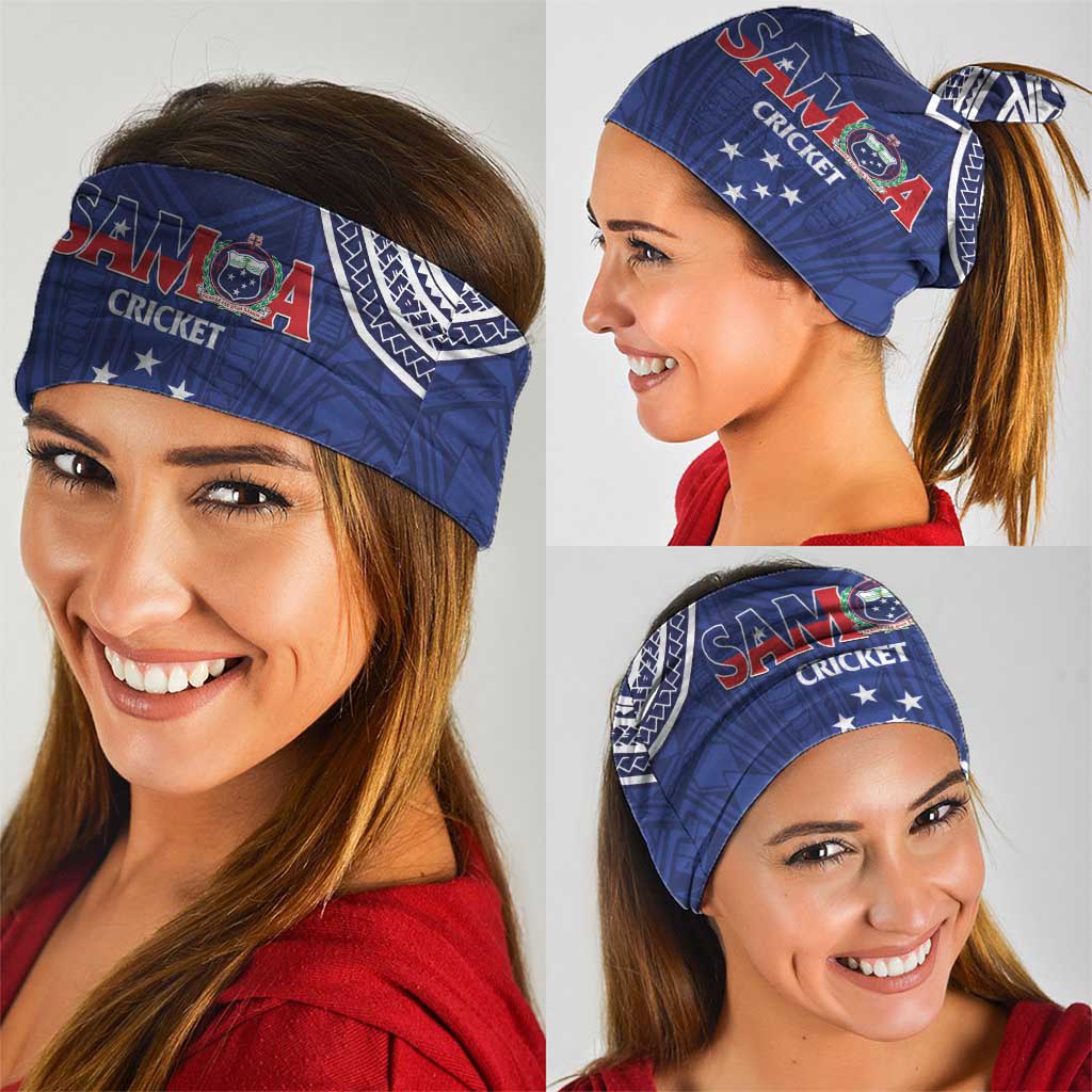 Custom Samoa Cricket Neck Gaiter Go Champions Samoan - Polynesian Pride