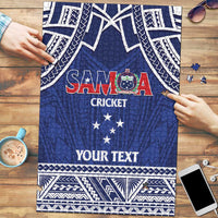 Custom Samoa Cricket Puzzle Go Champions Samoan - Polynesian Pride
