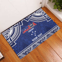 Custom Samoa Cricket Rubber Doormat Go Champions Samoan - Polynesian Pride
