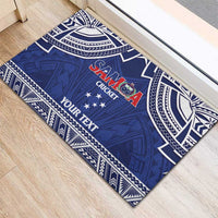 Custom Samoa Cricket Rubber Doormat Go Champions Samoan - Polynesian Pride