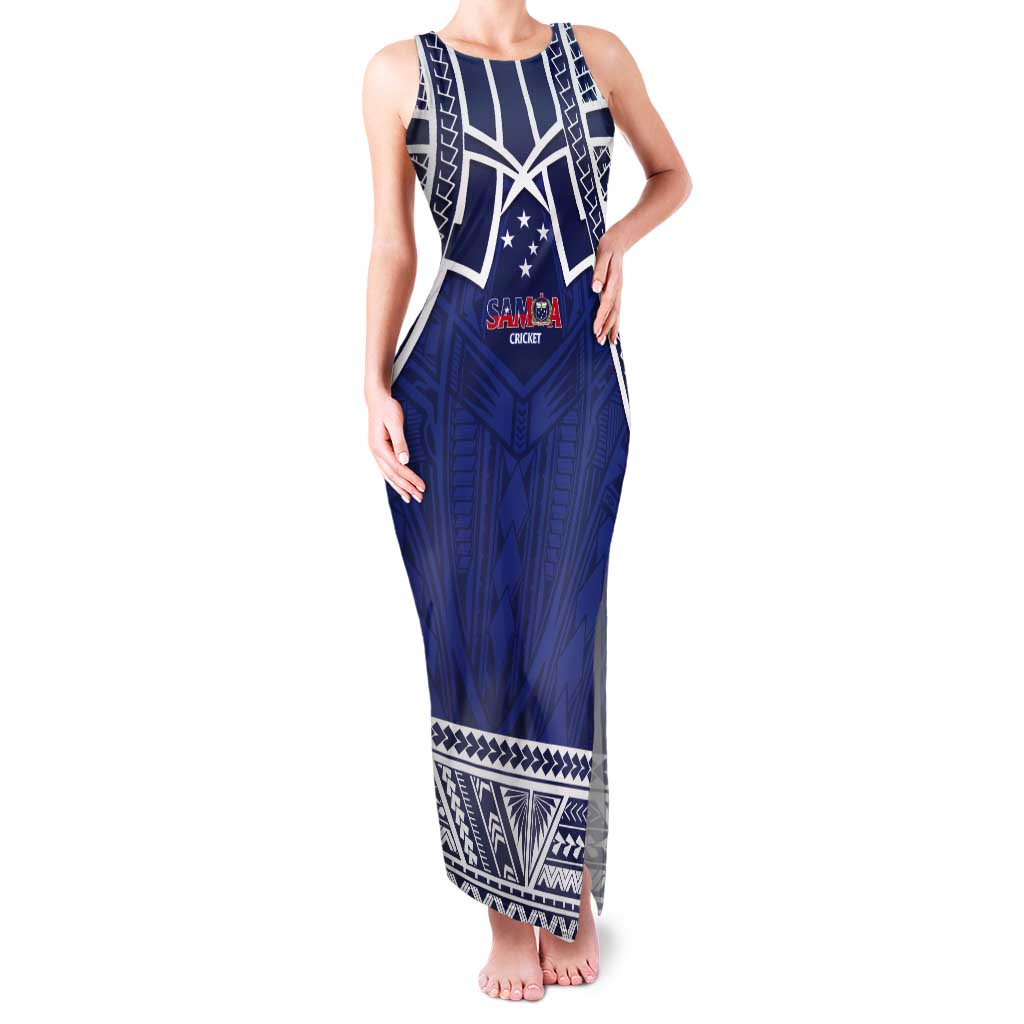 Custom Samoa Cricket Tank Maxi Dress Go Champions Samoan - Polynesian Pride