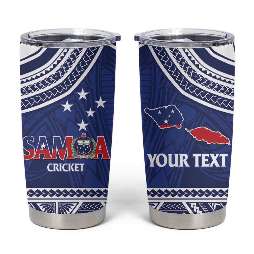 Custom Samoa Cricket Tumbler Cup Go Champions Samoan - Polynesian Pride