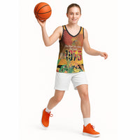 Personalised Papua New Guinea Independence Day Basketball Jersey One People One Nation One Country LT14 - Polynesian Pride