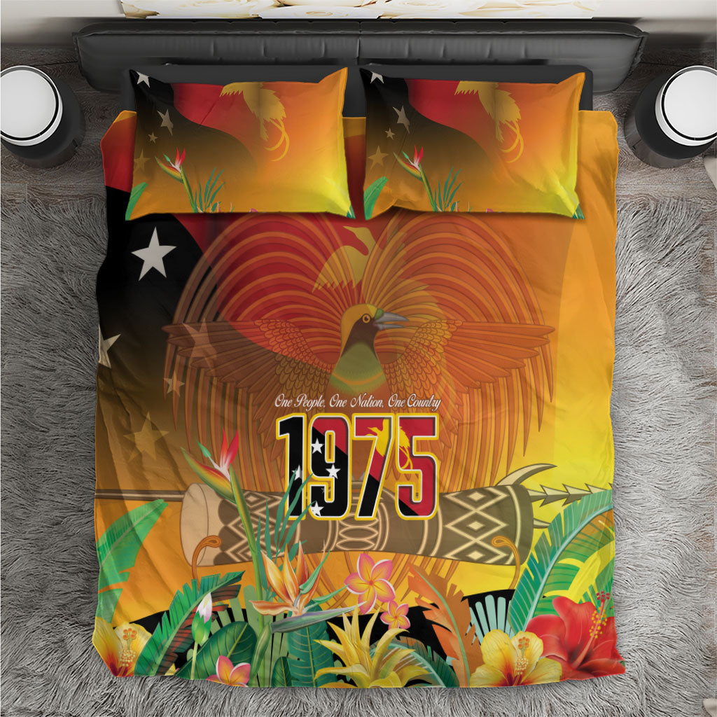 Papua New Guinea Independence Day Bedding Set One People One Nation One Country LT14 Multicolor - Polynesian Pride