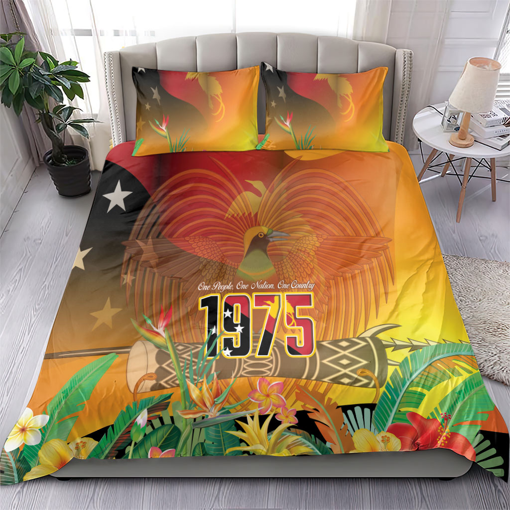 Papua New Guinea Independence Day Bedding Set One People One Nation One Country LT14 - Polynesian Pride