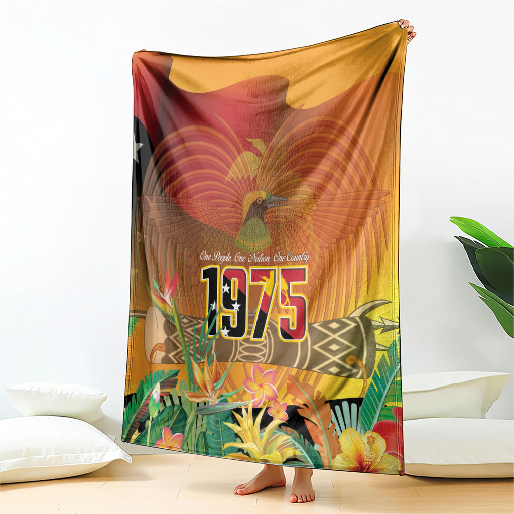 Papua New Guinea Independence Day Blanket One People One Nation One Country LT14 - Polynesian Pride