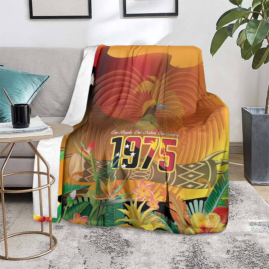 Papua New Guinea Independence Day Blanket One People One Nation One Country LT14 - Polynesian Pride