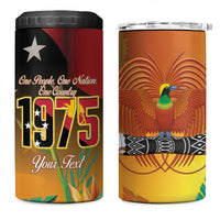 Personalised Papua New Guinea Independence Day 4 in 1 Can Cooler Tumbler One People One Nation One Country LT14 One Size: 16 oz Multicolor - Polynesian Pride